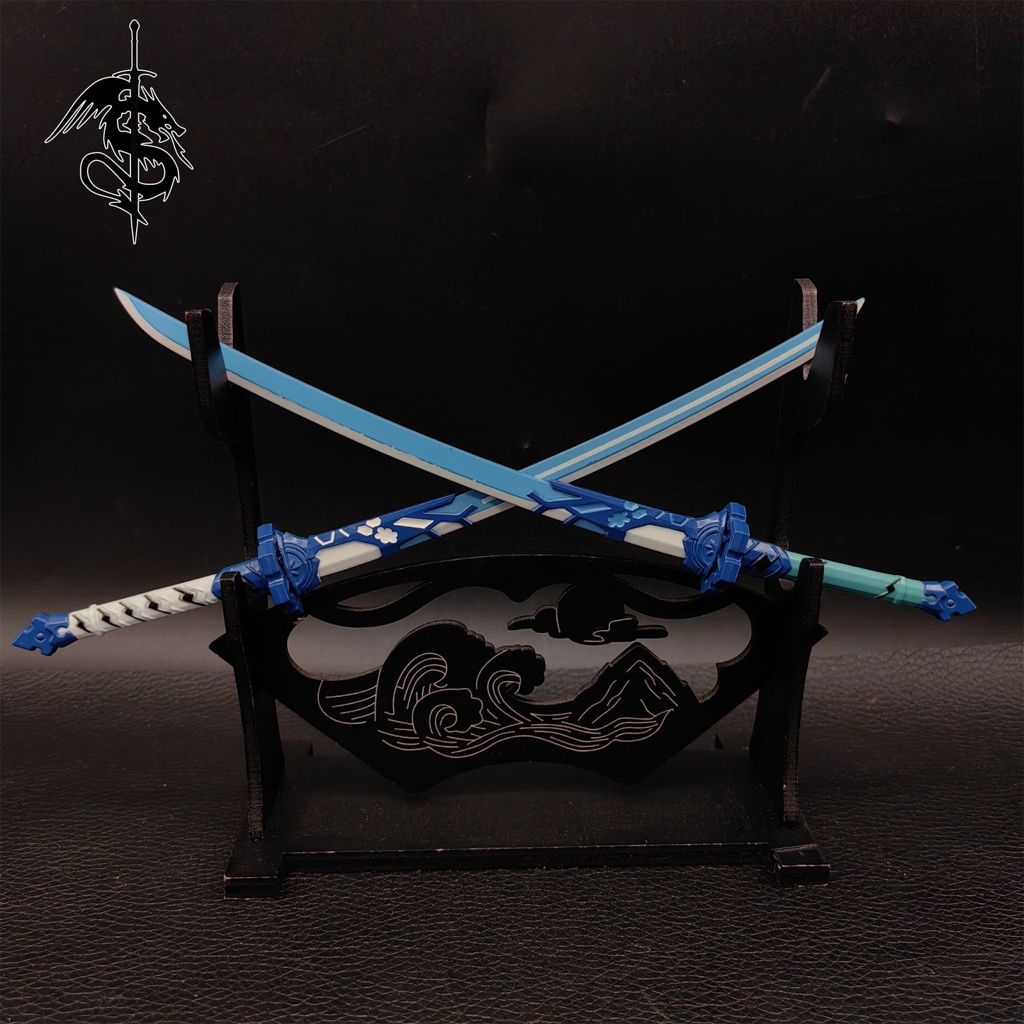 Dual Katana Miniature Figure Weapon