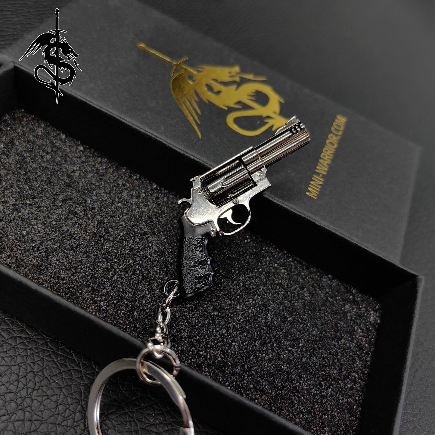 Tiny Gun Keychain Military Hobby Backpack Pendant Gift