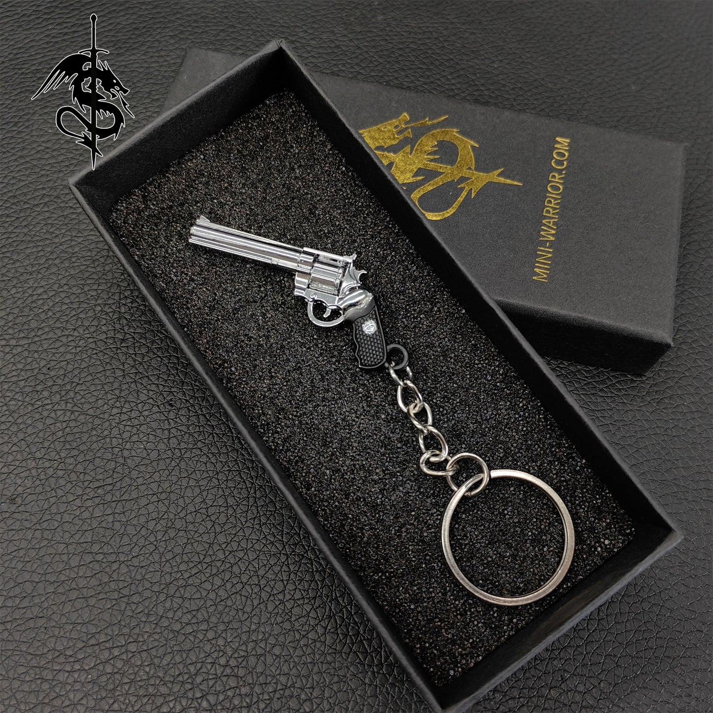 Tiny Gun Keychain Military Hobby Backpack Pendant Gift