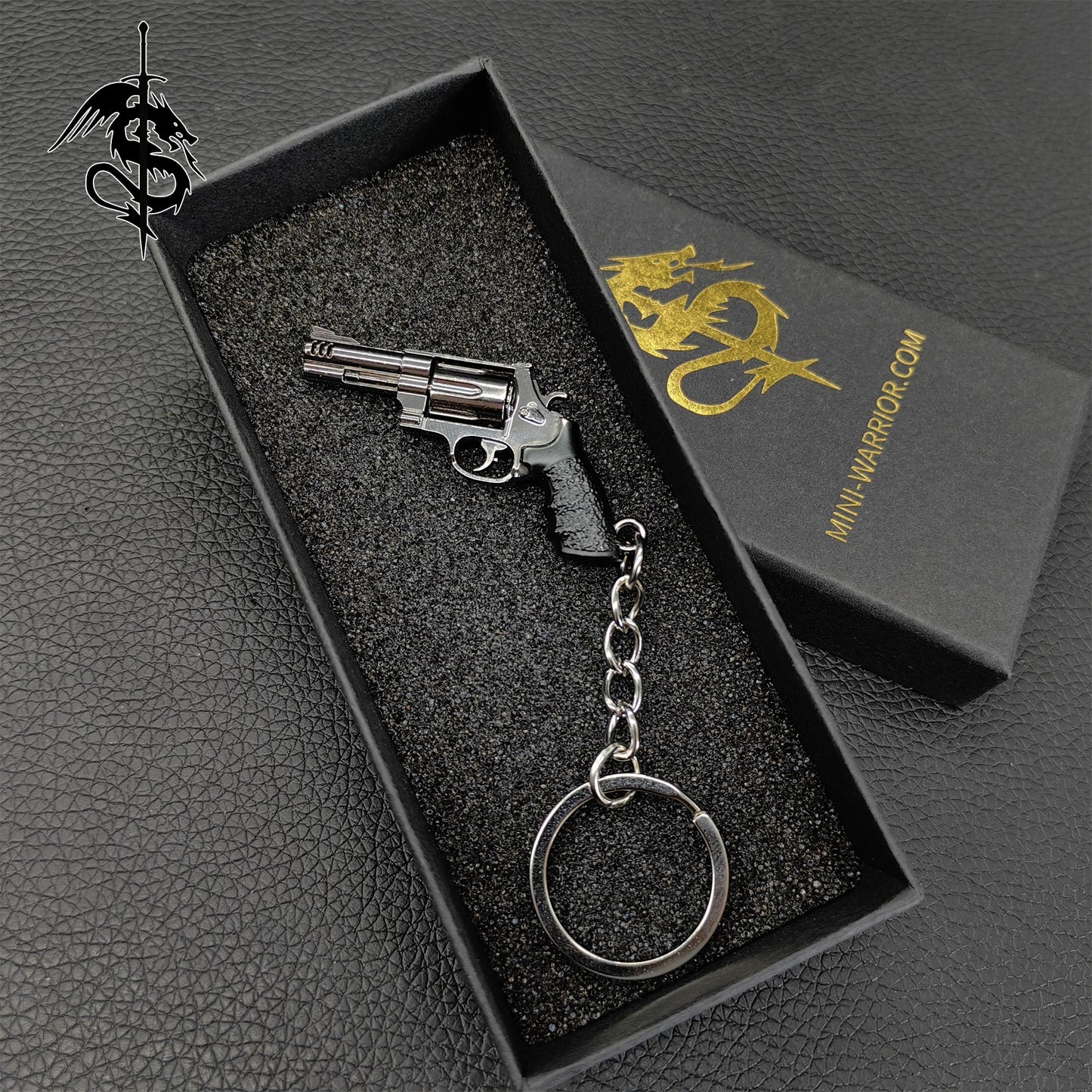 Tiny Gun Keychain Military Hobby Backpack Pendant Gift
