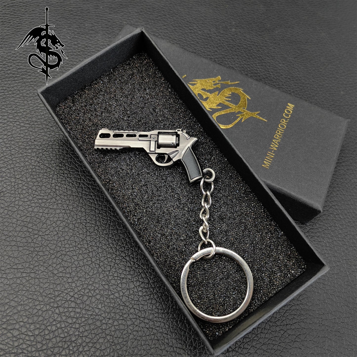 Tiny Gun Keychain Military Hobby Backpack Pendant Gift