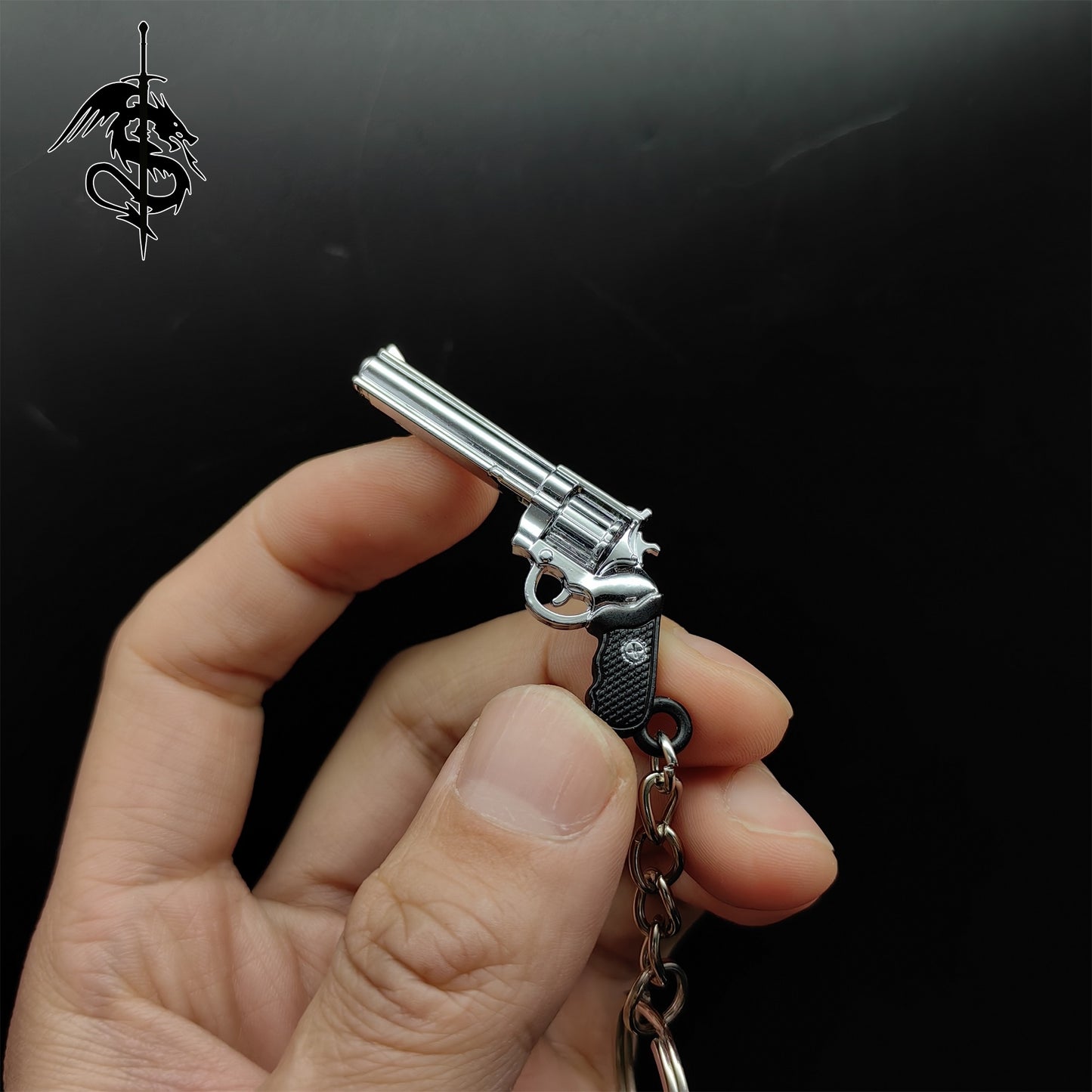 Tiny Gun Keychain Military Hobby Backpack Pendant Gift