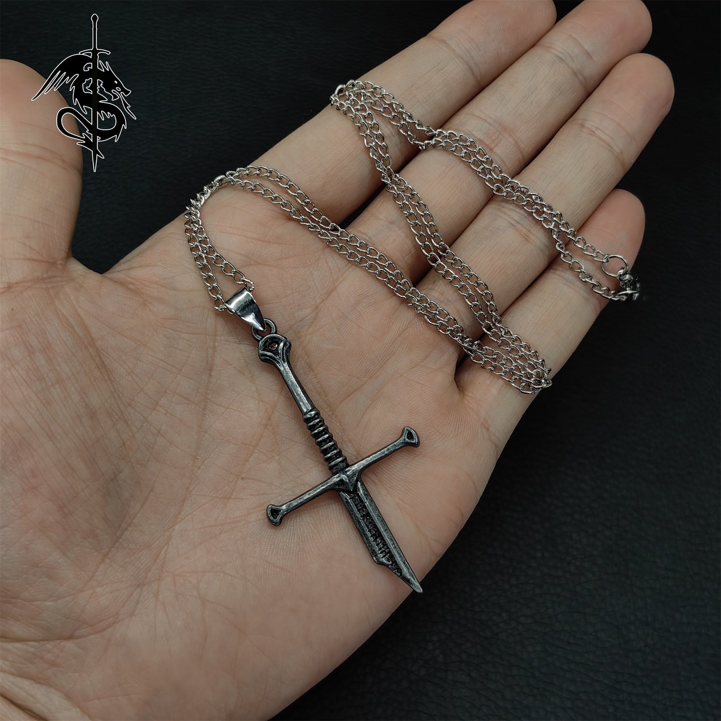 Narsil Holy Sword Pendant Middle Age Broken Holy Sword Necklace