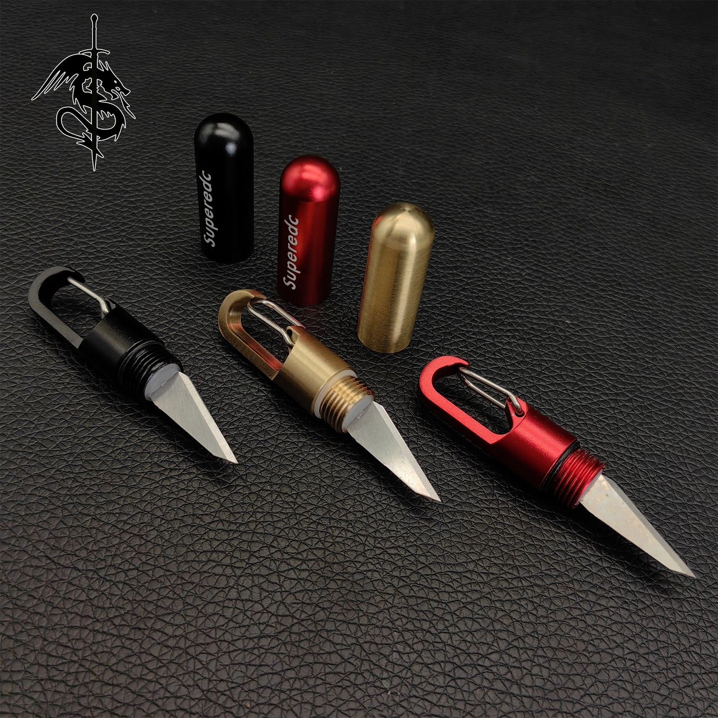 Tiny Baseball Bat EDC Sharp Tool Knife 3 Pcs USA Stock