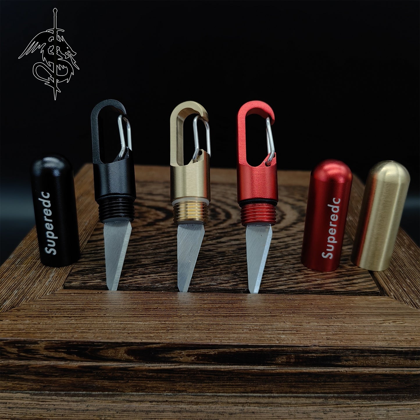 Tiny Baseball Bat EDC Sharp Tool Knife 3 Pcs USA Stock