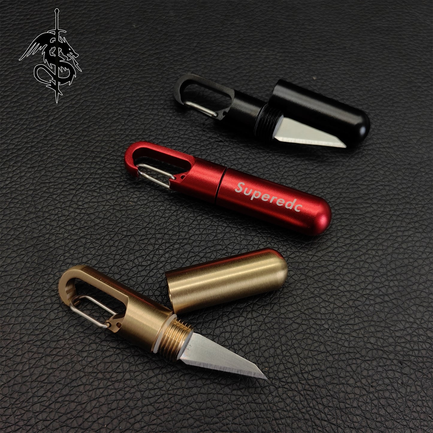 Tiny Baseball Bat EDC Sharp Tool Knife 3 Pcs USA Stock