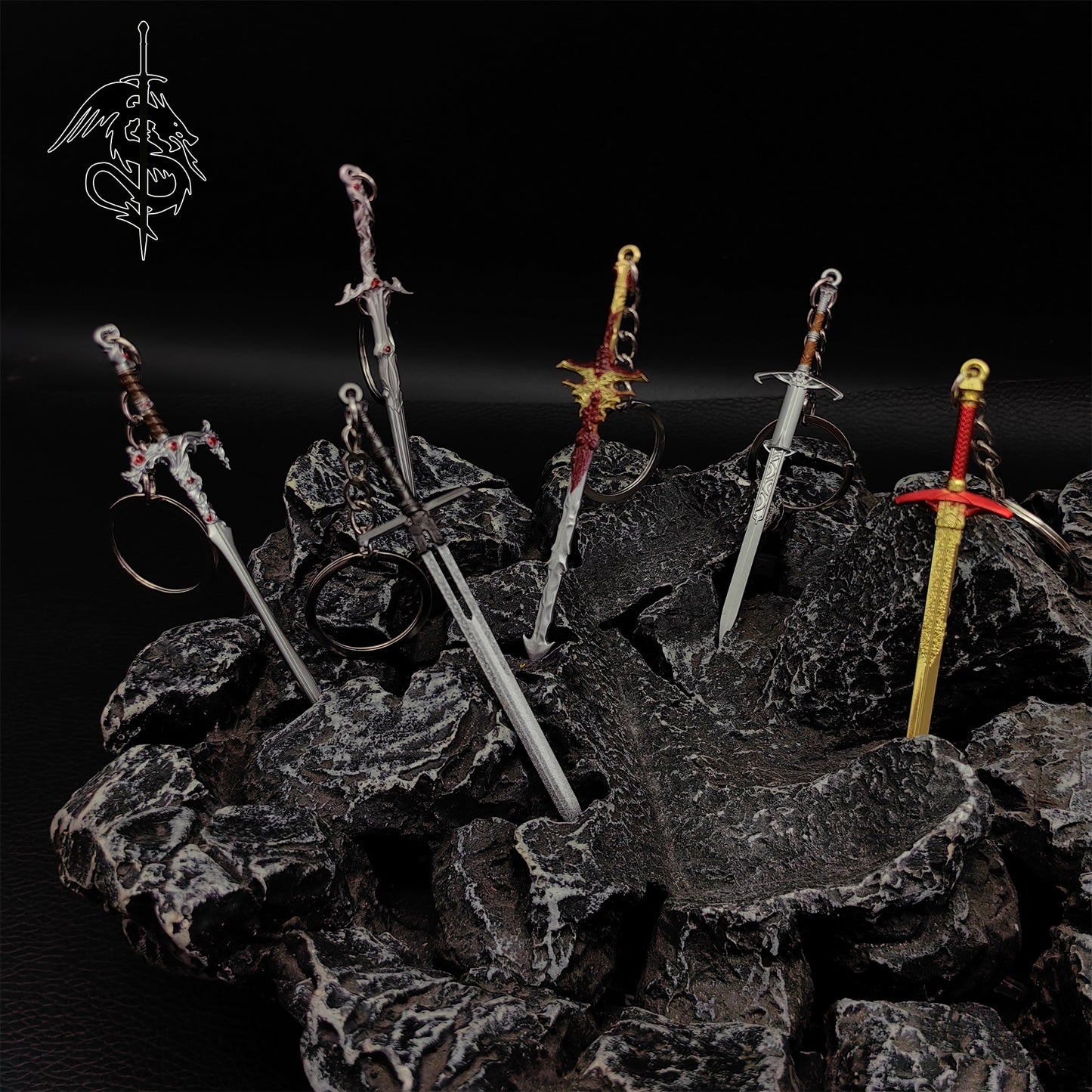 BG3 Game Mini Sword Metal Keychain