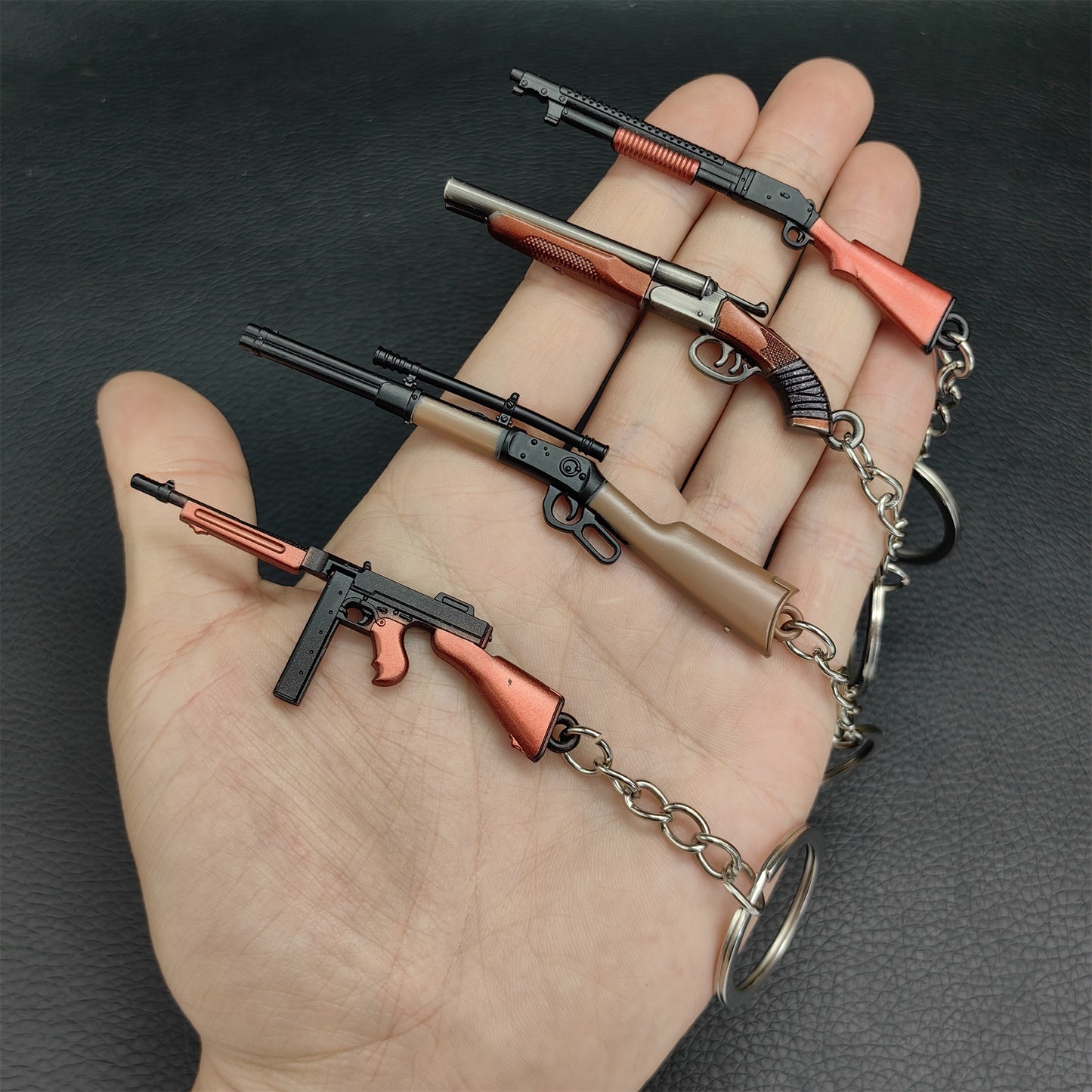 Mini Gun Keychain 4 In 1 Pack USA Stock