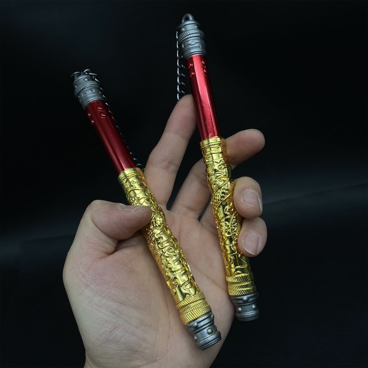 Dragon Nunchaku Game Weapon Metal Replica