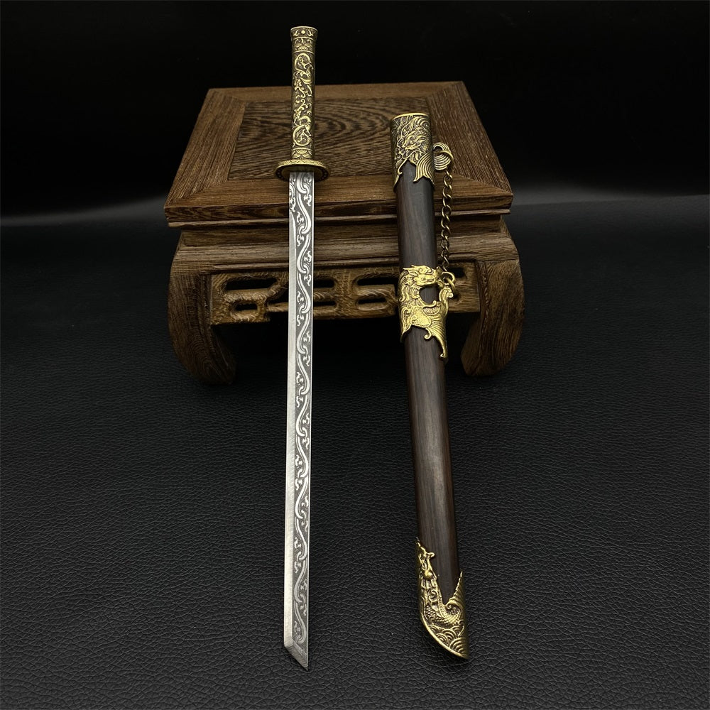Hand-Forged Steel Mini Tang Sword 27cm/10.6"