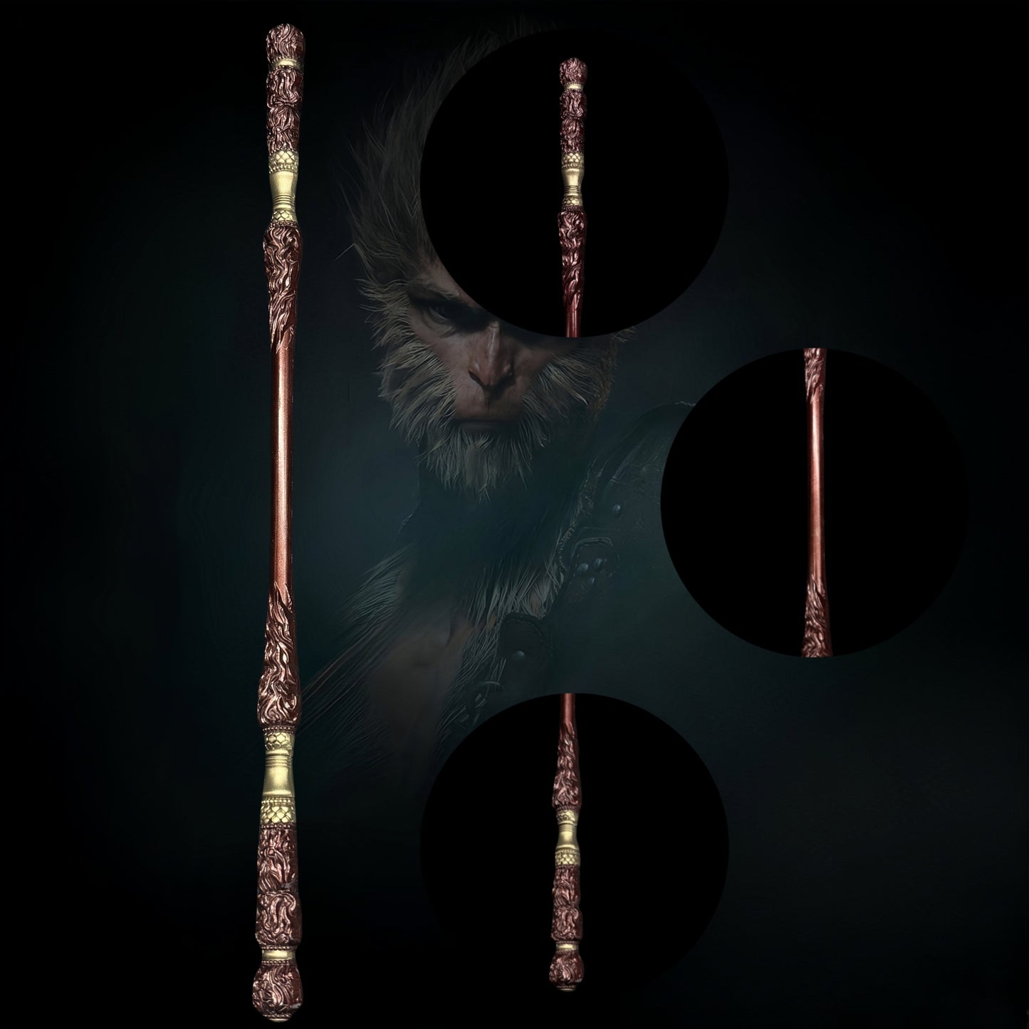 Wukong Ruyi Jingu Bang Metal Replica Red 30CM/11.8''