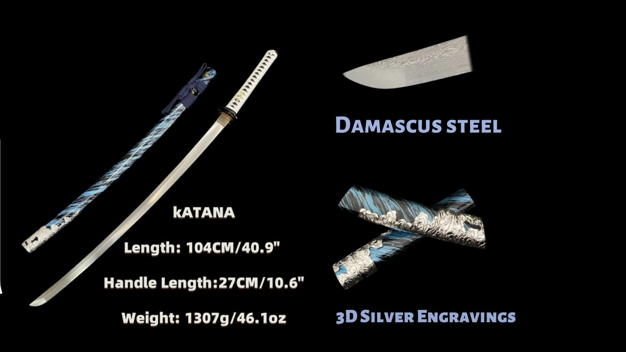 Jin Sakai Katana & Tanto Set-Damascus Steel Special Edition