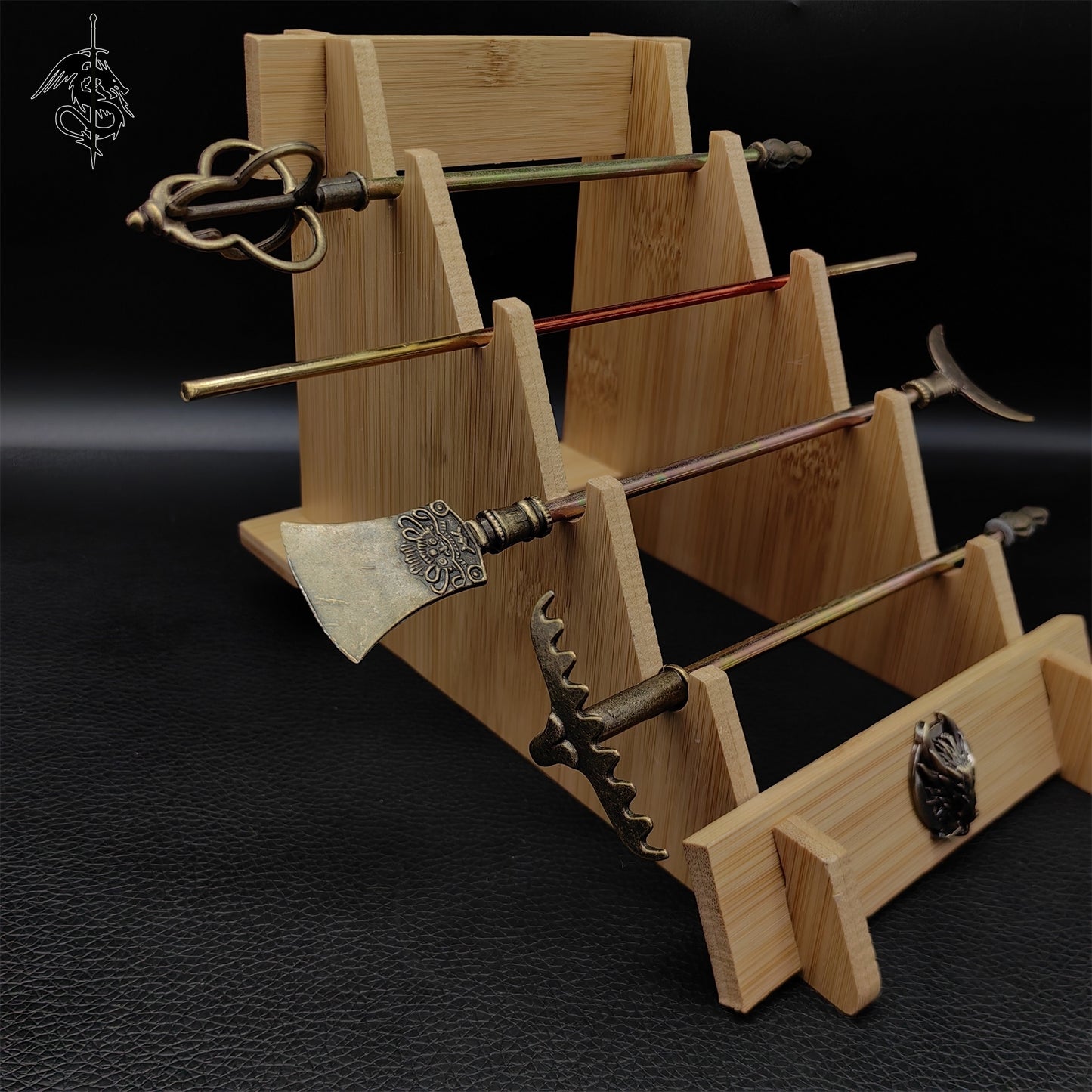 The Journey to The West Metal Weapons Miniature 4 In 1 Pack With Stand