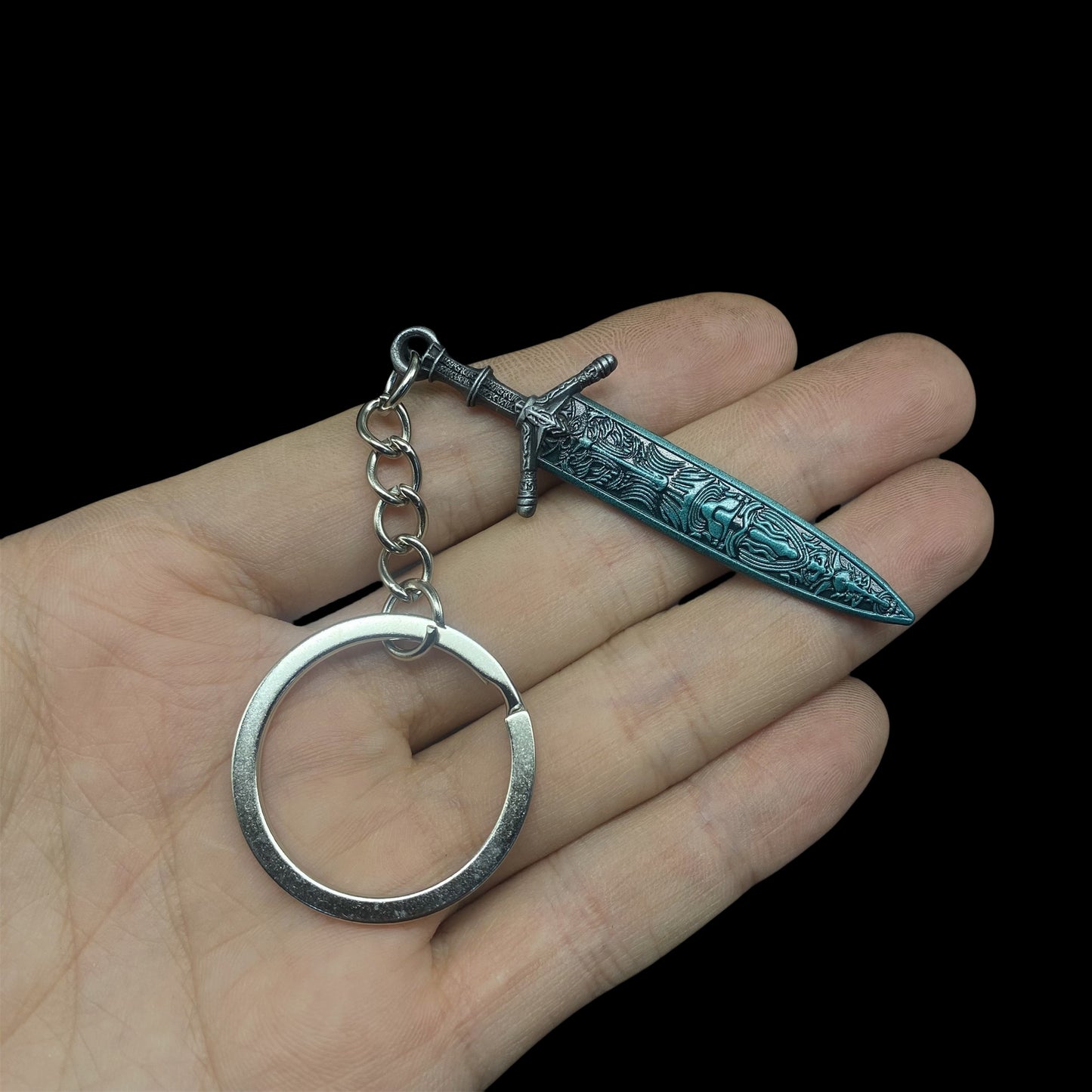 ER Game Sword Keychain 4 In 1 Pack Backpack Decor