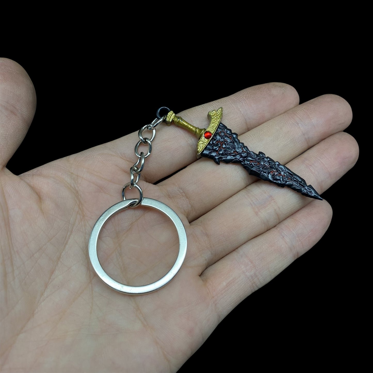 ER Game Sword Keychain 4 In 1 Pack Backpack Decor