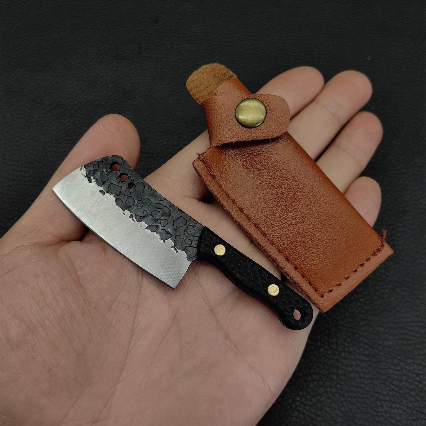 Wood Handle Mini Kitchen Knife EDC Tool Knife 5 In 1 Pack