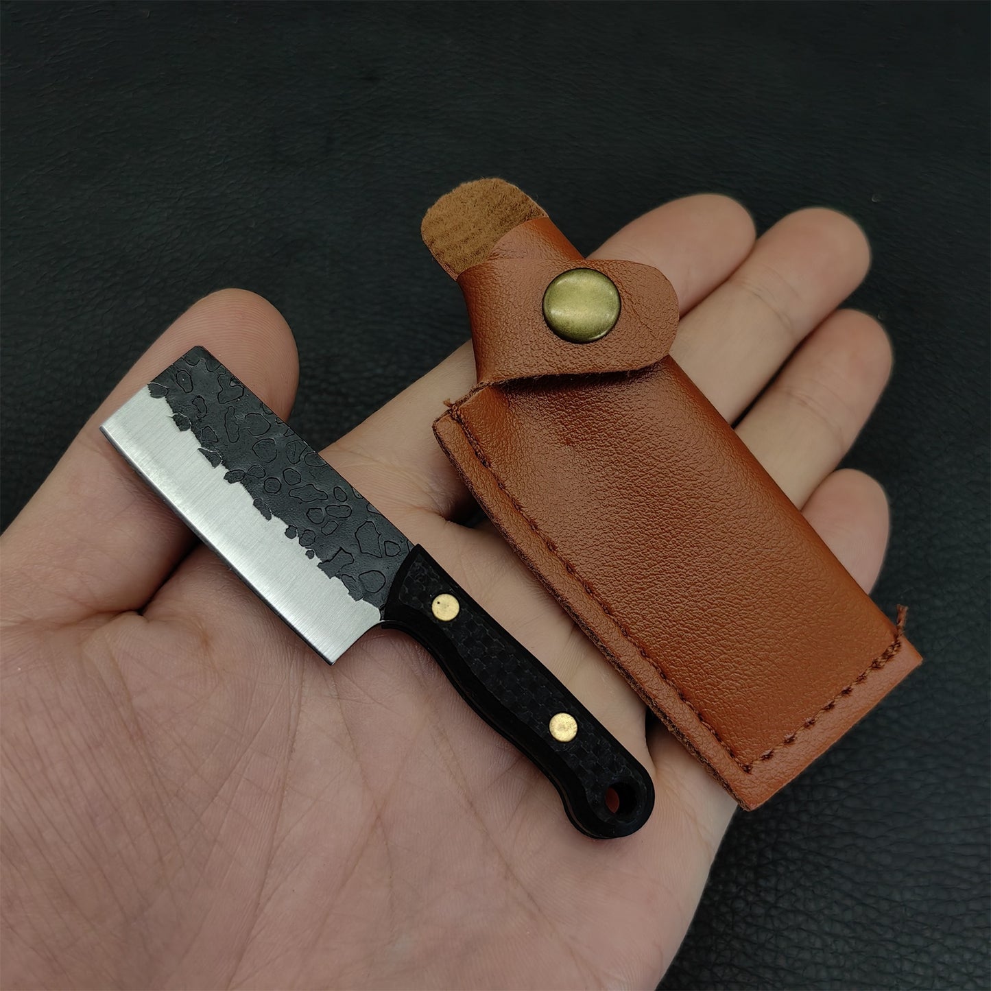 Wood Handle Mini Kitchen Knife EDC Tool Knife 5 In 1 Pack