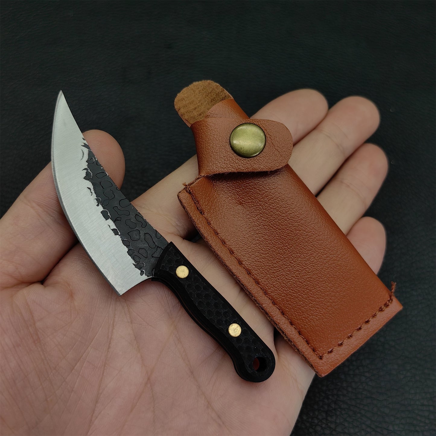 Wood Handle Mini Kitchen Knife EDC Tool Knife 5 In 1 Pack