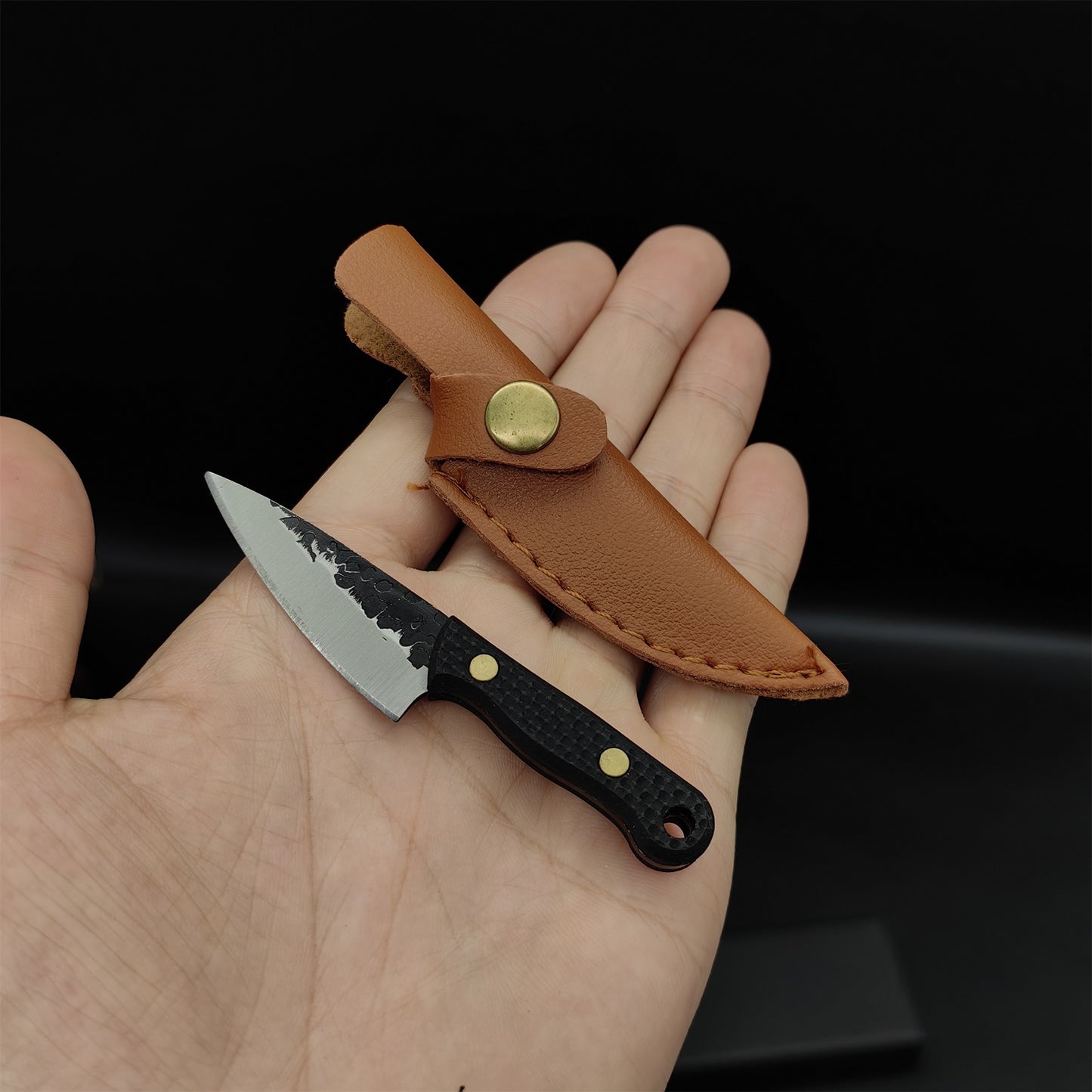 Wood Handle Mini Kitchen Knife EDC Tool Knife 5 In 1 Pack