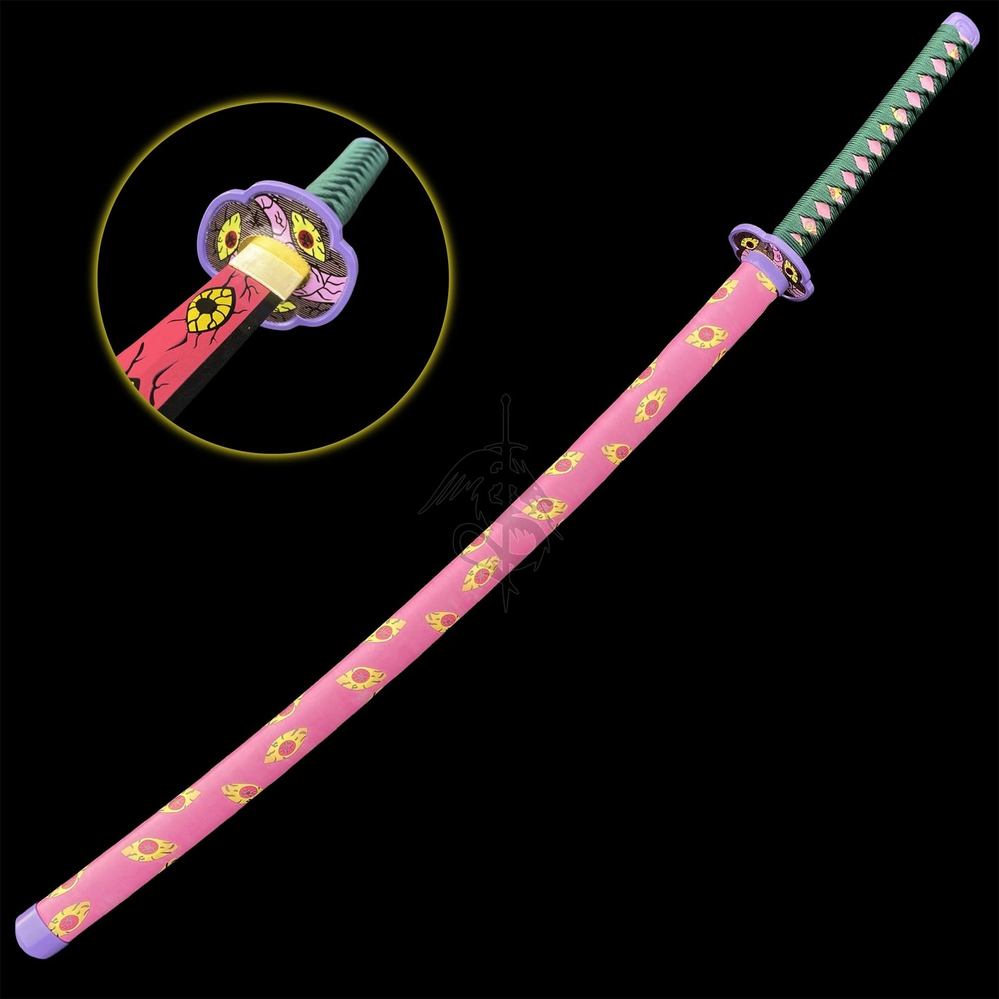 Life-size Kokushibo Katana Metal Replica
