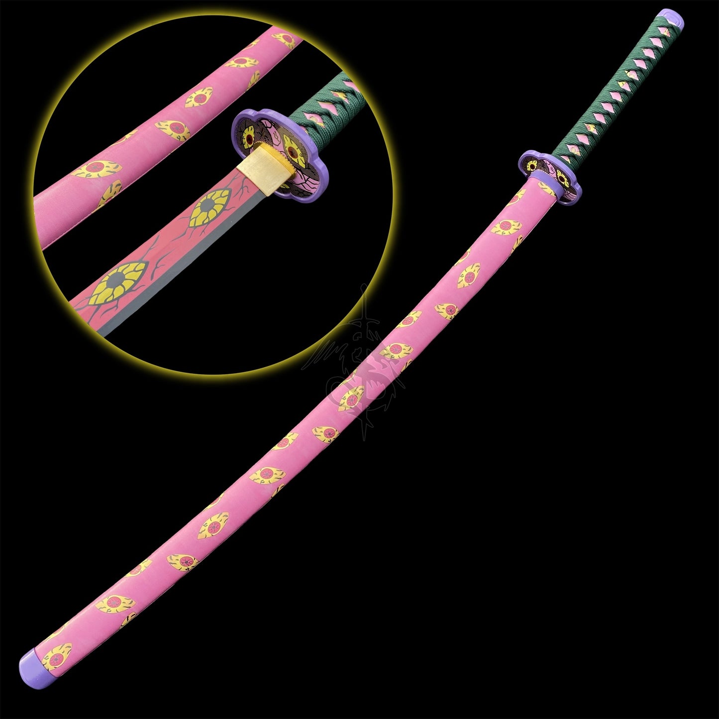 Life-size Kokushibo Katana Metal Replica