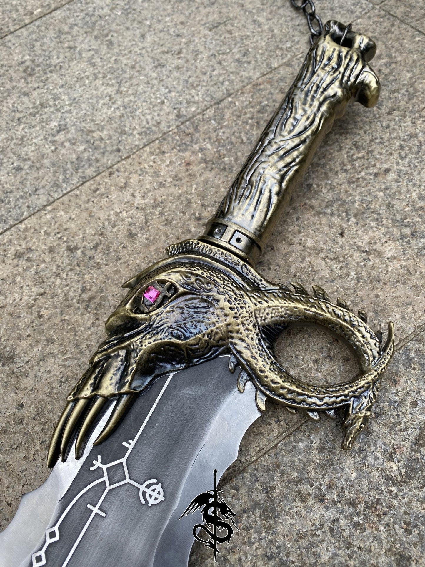 Steel Blades of Chaos Life-size Metal Replica