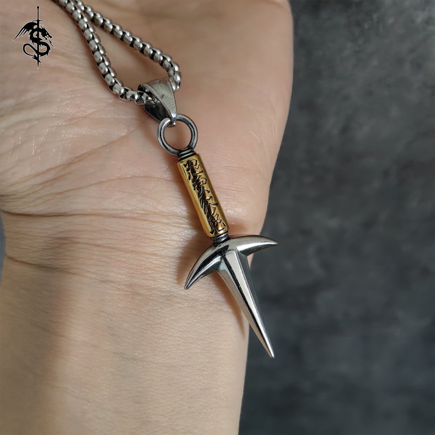 Flying Thunder God Kunai Metal Necklace