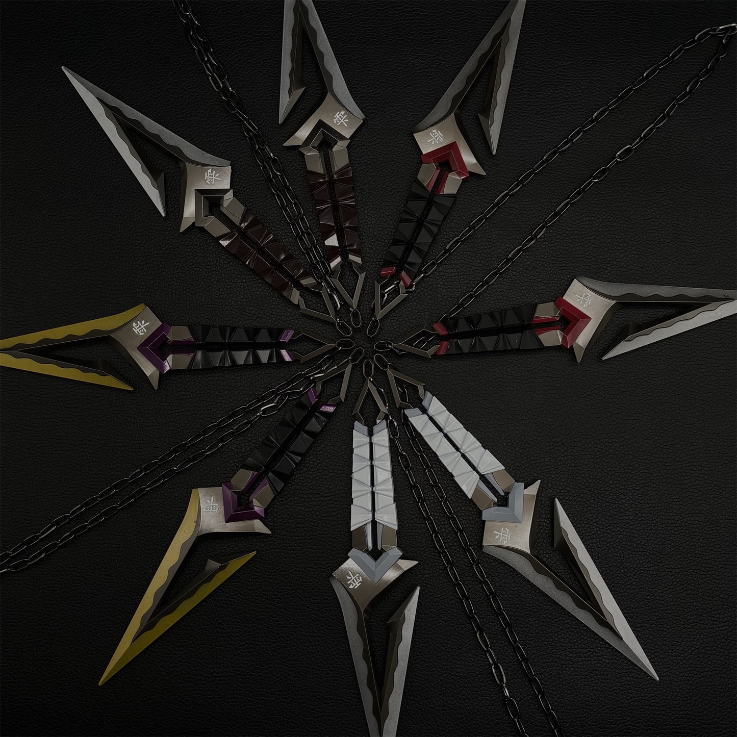 Kuronami No Yaiba Melee Metal Props 4 Colors