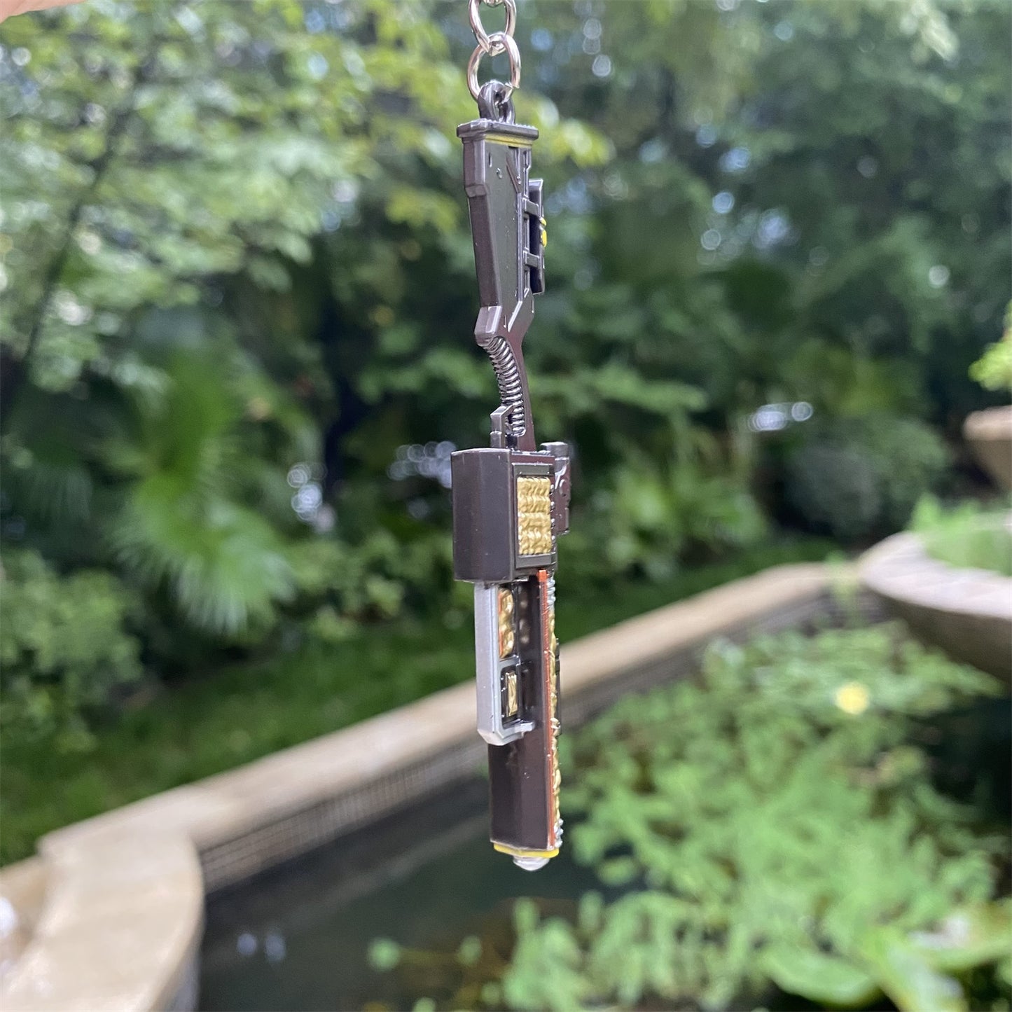 Tiny LAS17 Metal Gun Keychain