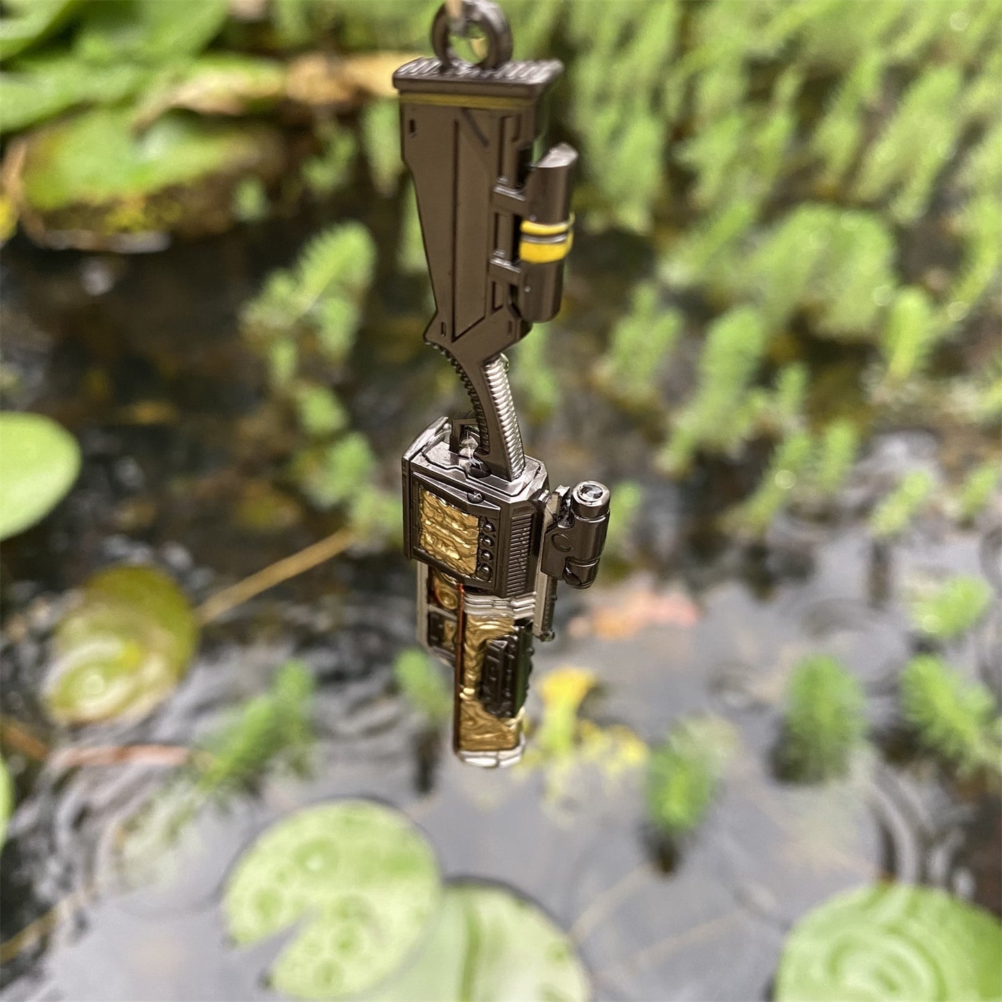 Tiny LAS17 Metal Gun Keychain
