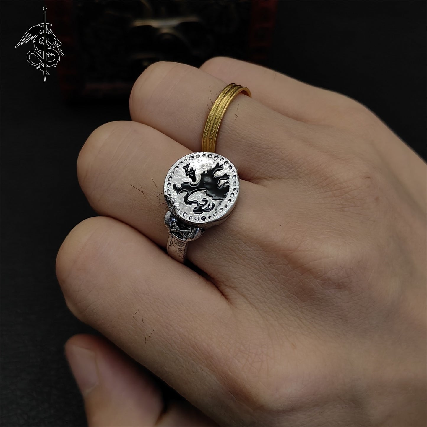 Leo Ring Alloy Open Ring Craft Replica