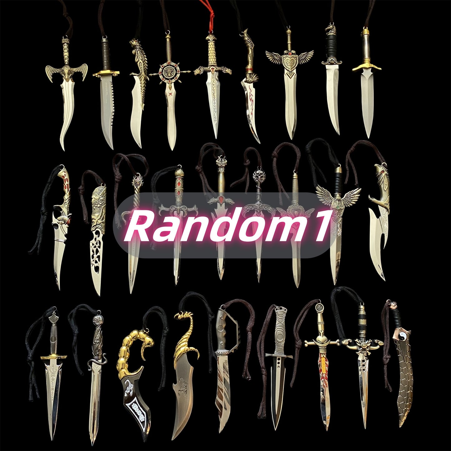 Metal Short Sword Letter Opener Set