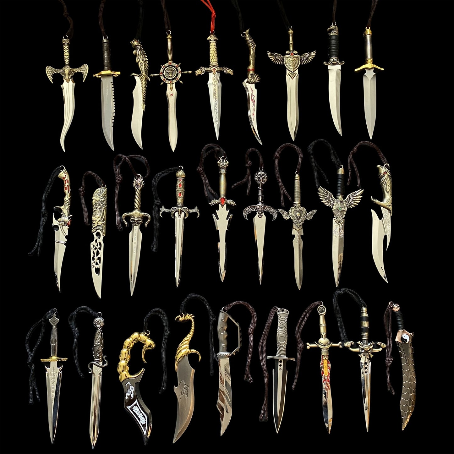 Metal Short Sword Letter Opener Set