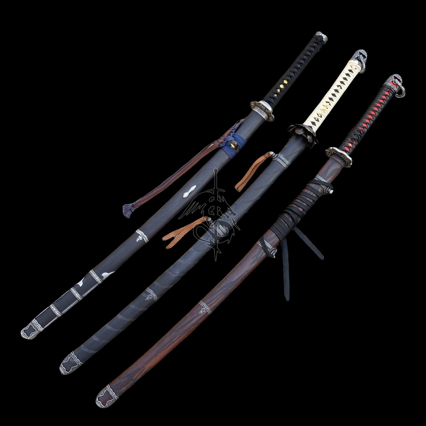 IRL Game Katana Set: Kusabimaru, Gracious Gift of Tears, Black Mortal Blade
