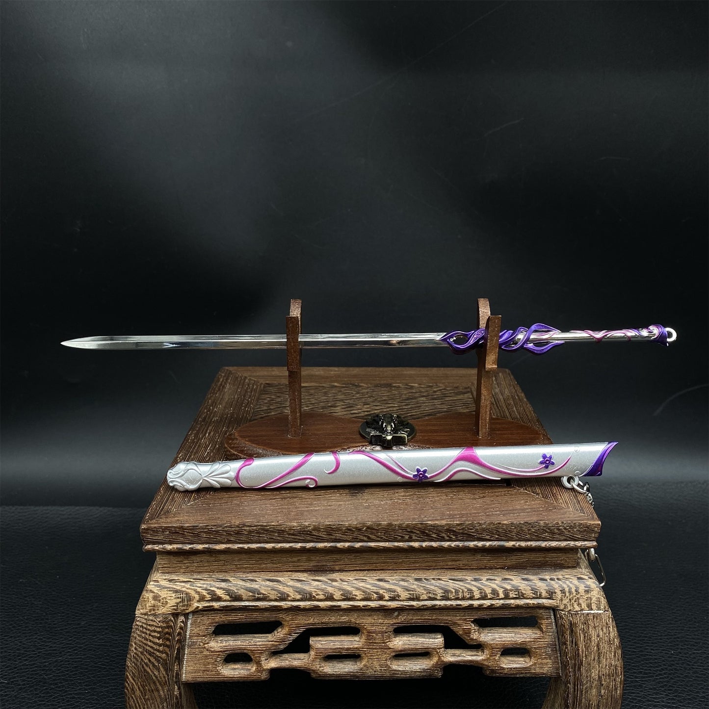 Anime Peripheral Little Doctor Immortal Sword 8.7'' Metal Replica