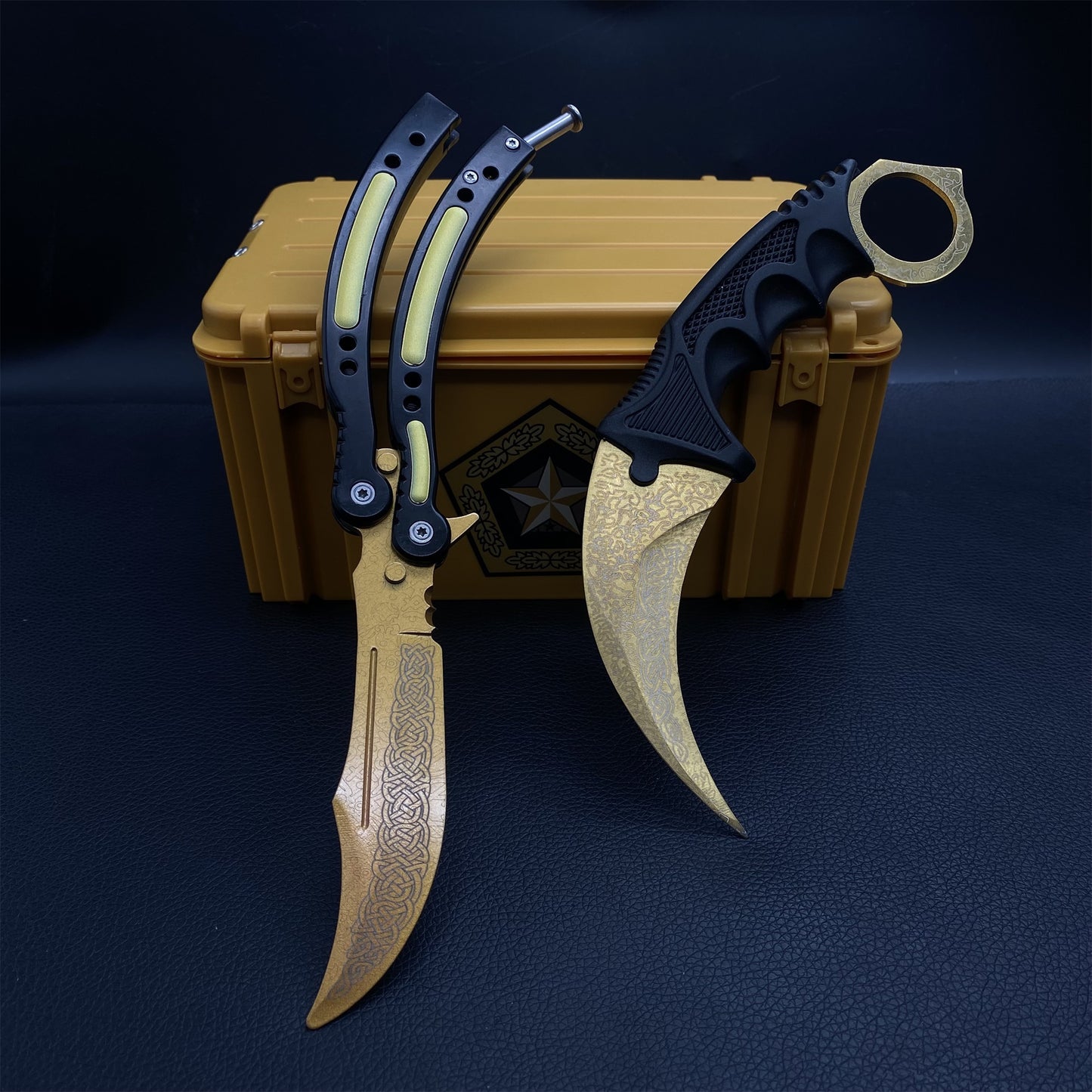 Lore Skin Karambit Trainer & Balisong Knife With Gift Case