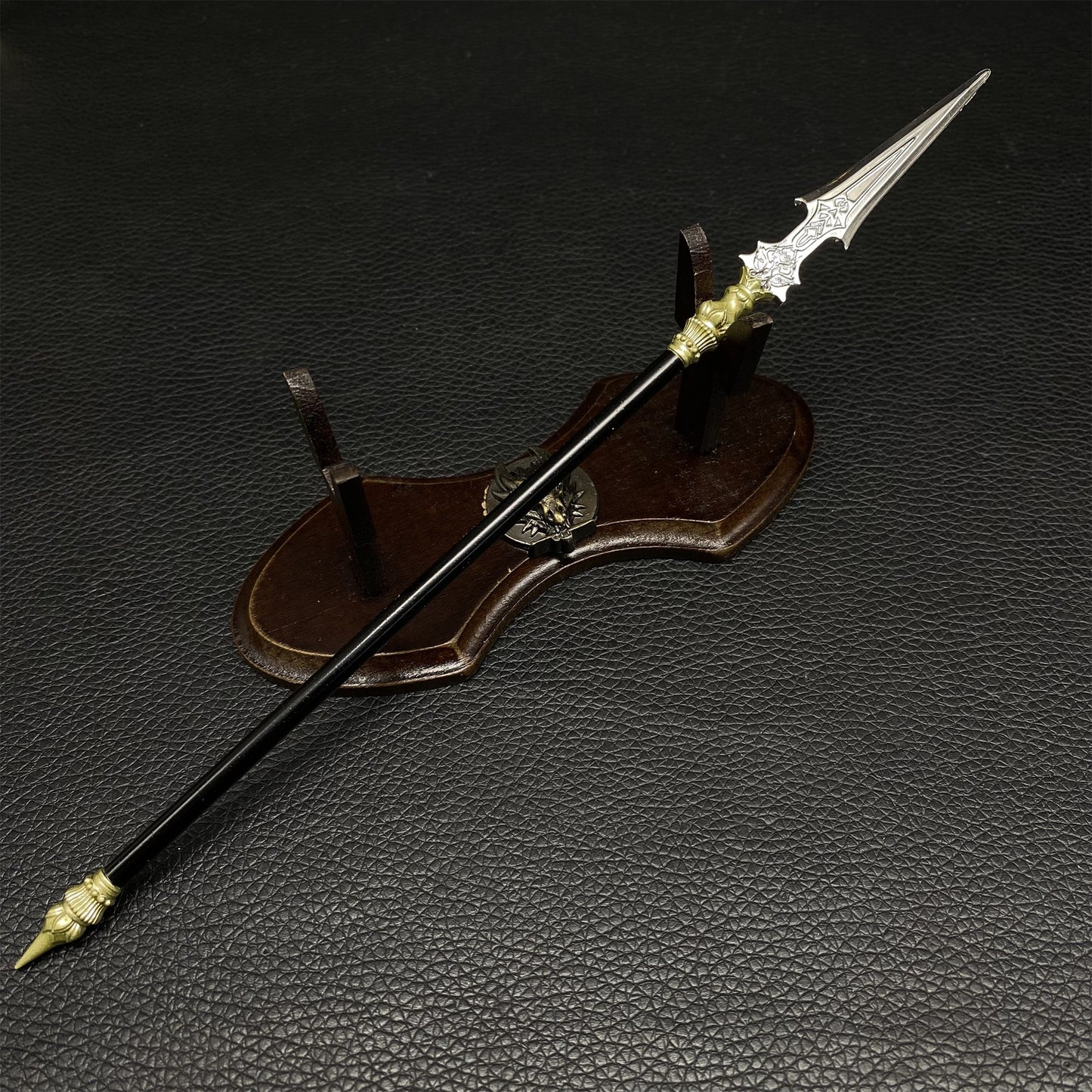 Chinese Ancient Cold Weapons Lotus Spear Metal Replica