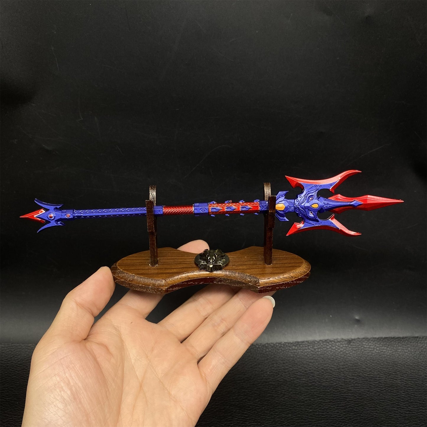 Metal Three Kingdom LvBu Halberd Miniature