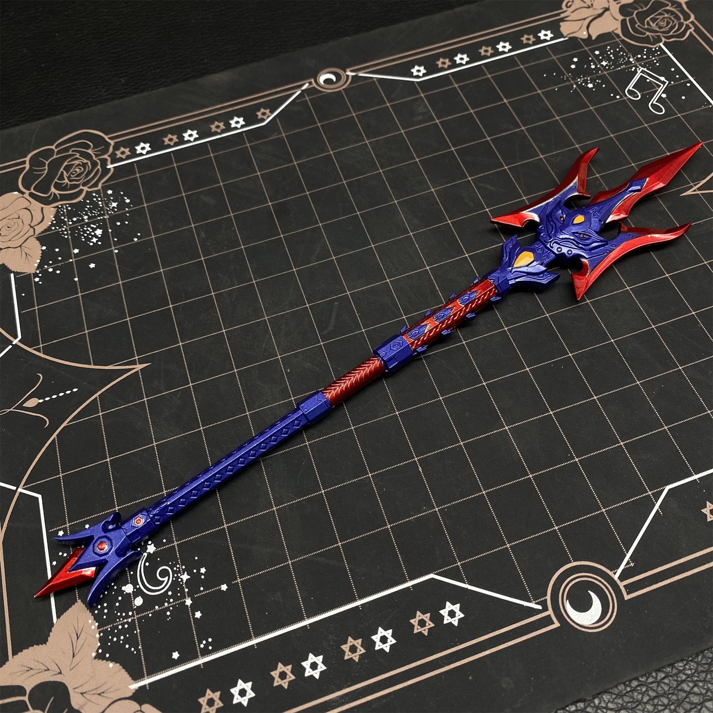 Metal Three Kingdom LvBu Halberd Miniature