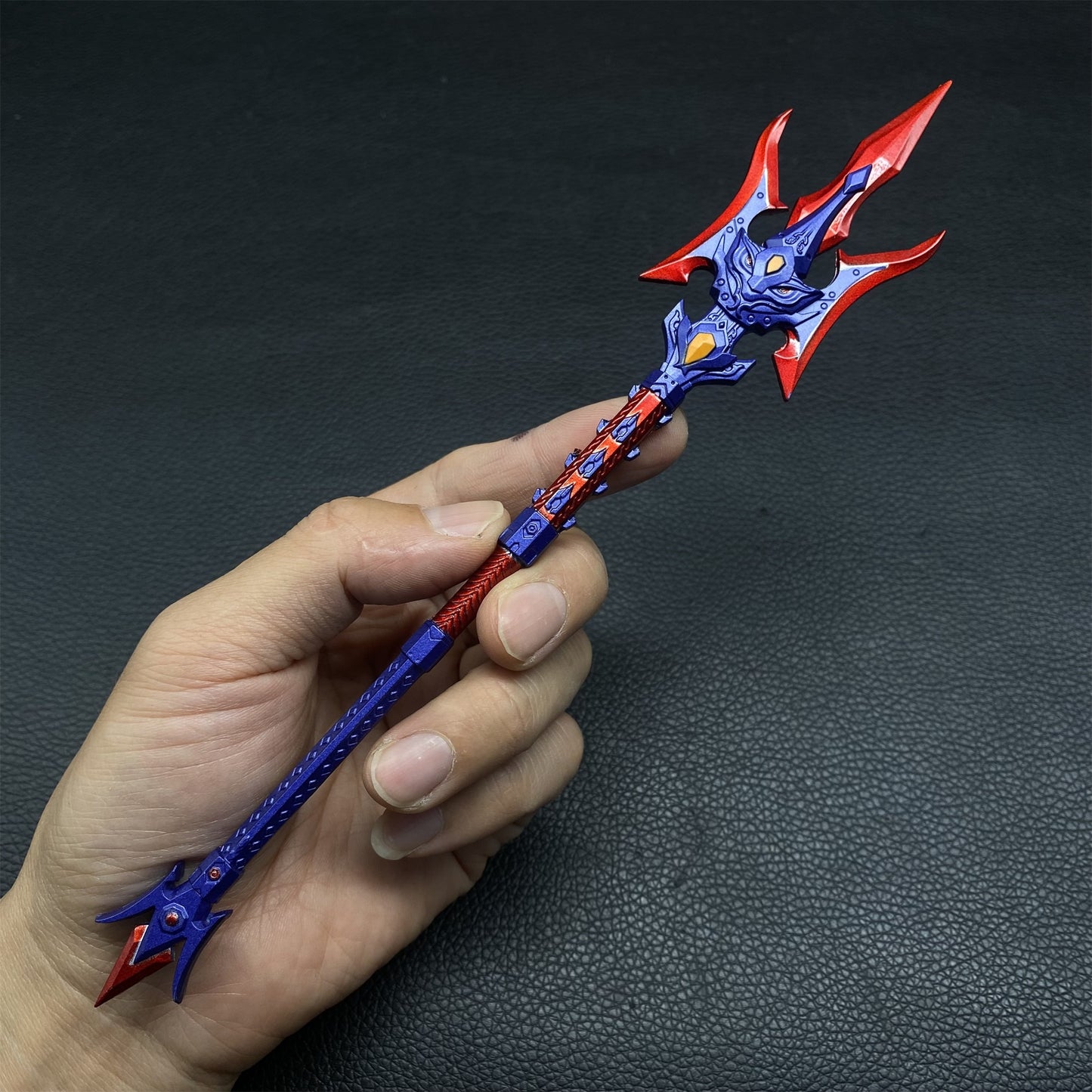 Metal Three Kingdom LvBu Halberd Miniature