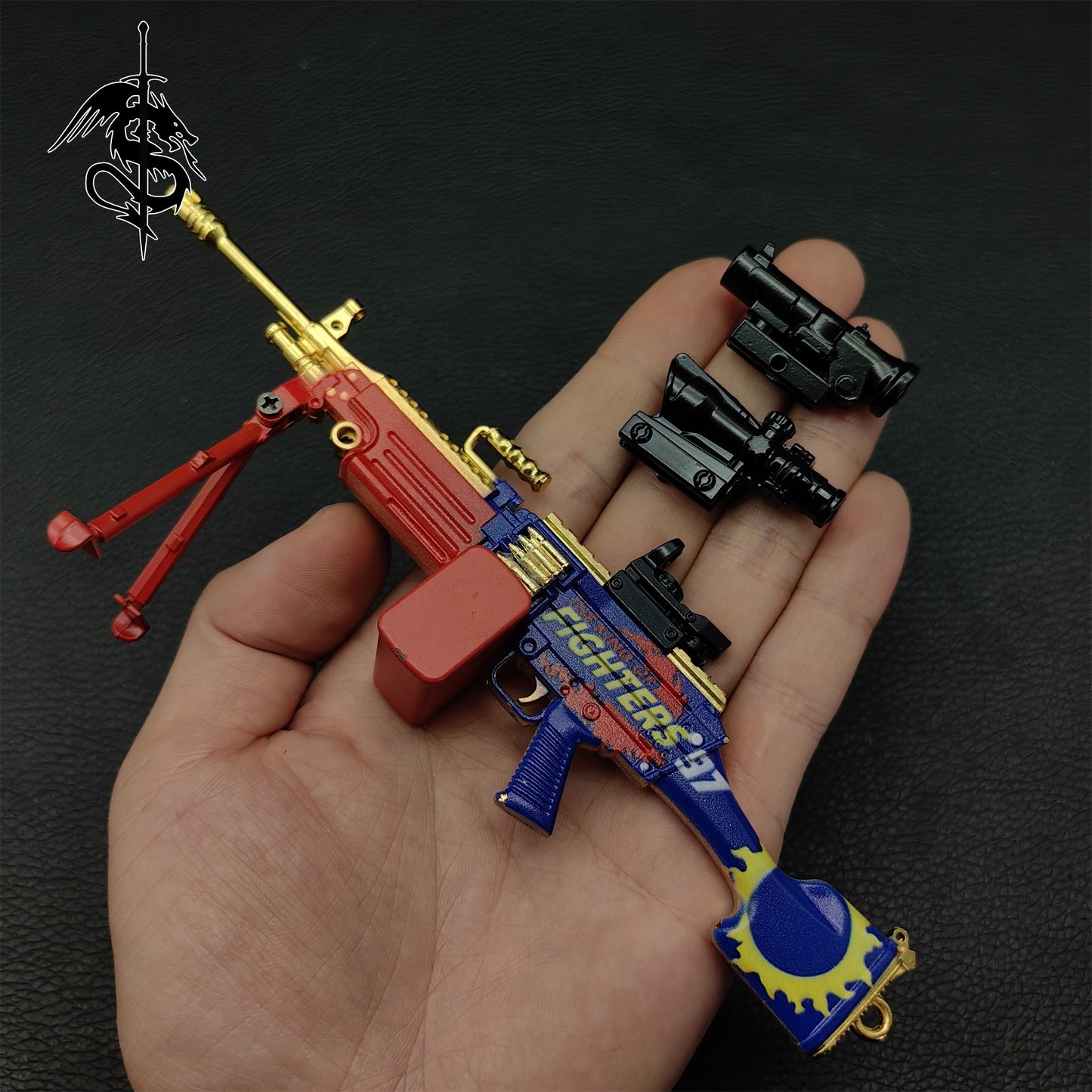 M249 Machine Gun Metal Small Replica