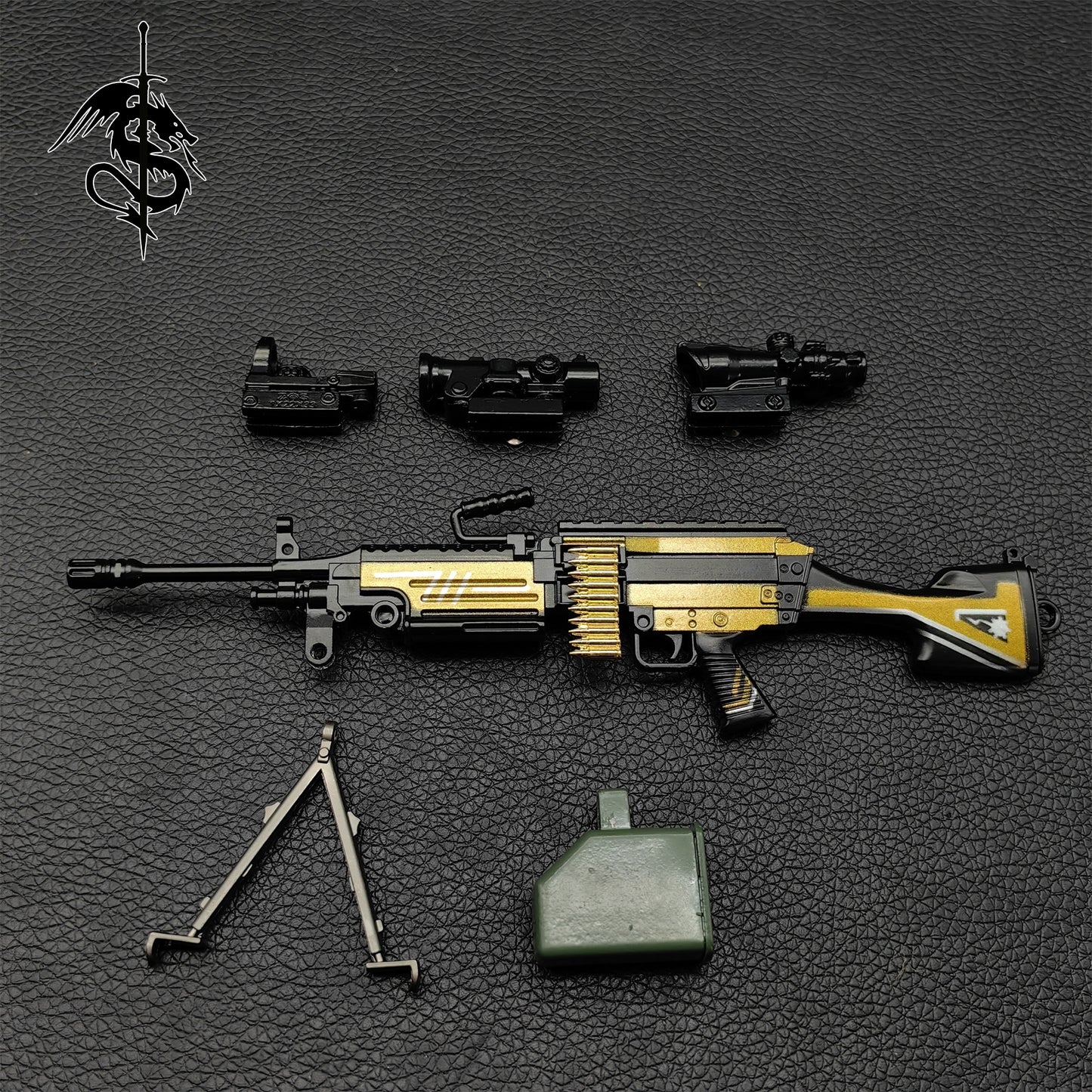 M249 Machine Gun Metal Small Replica