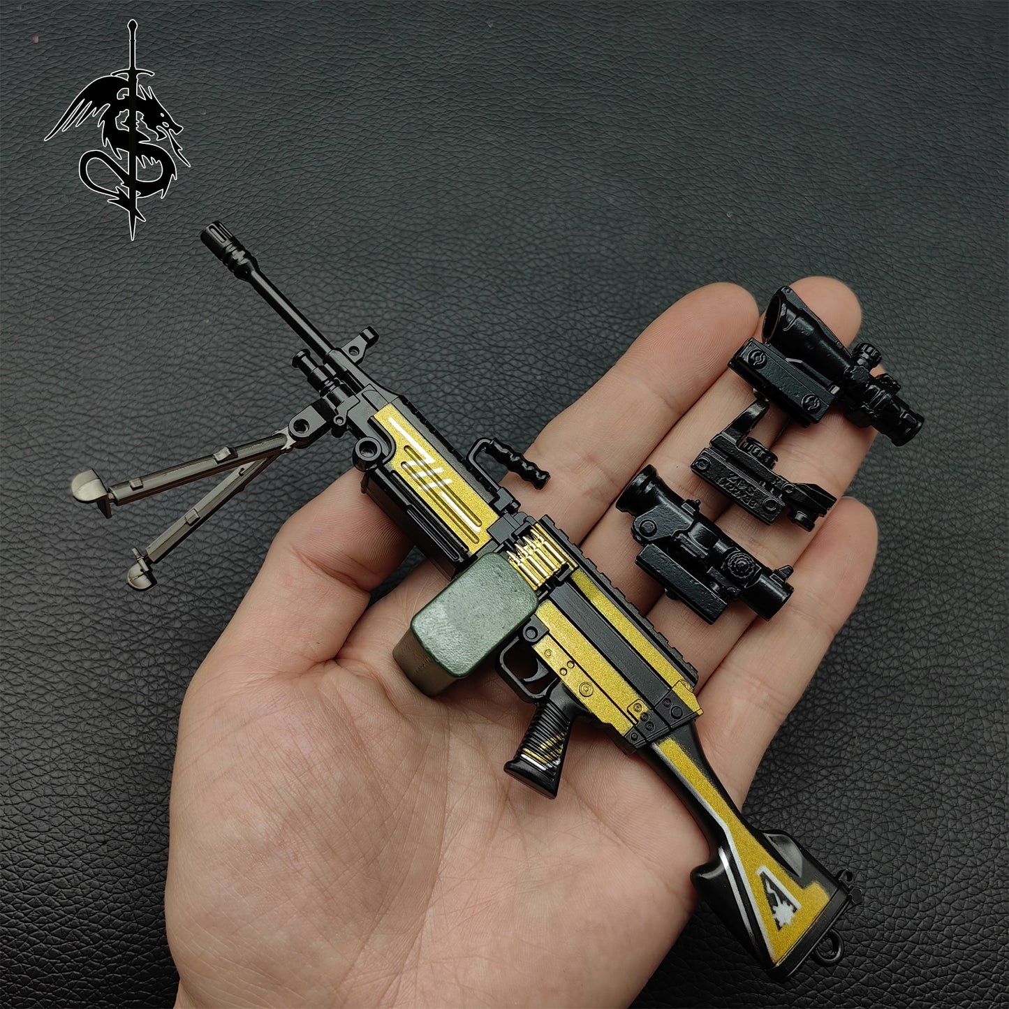 M249 Machine Gun Metal Small Replica