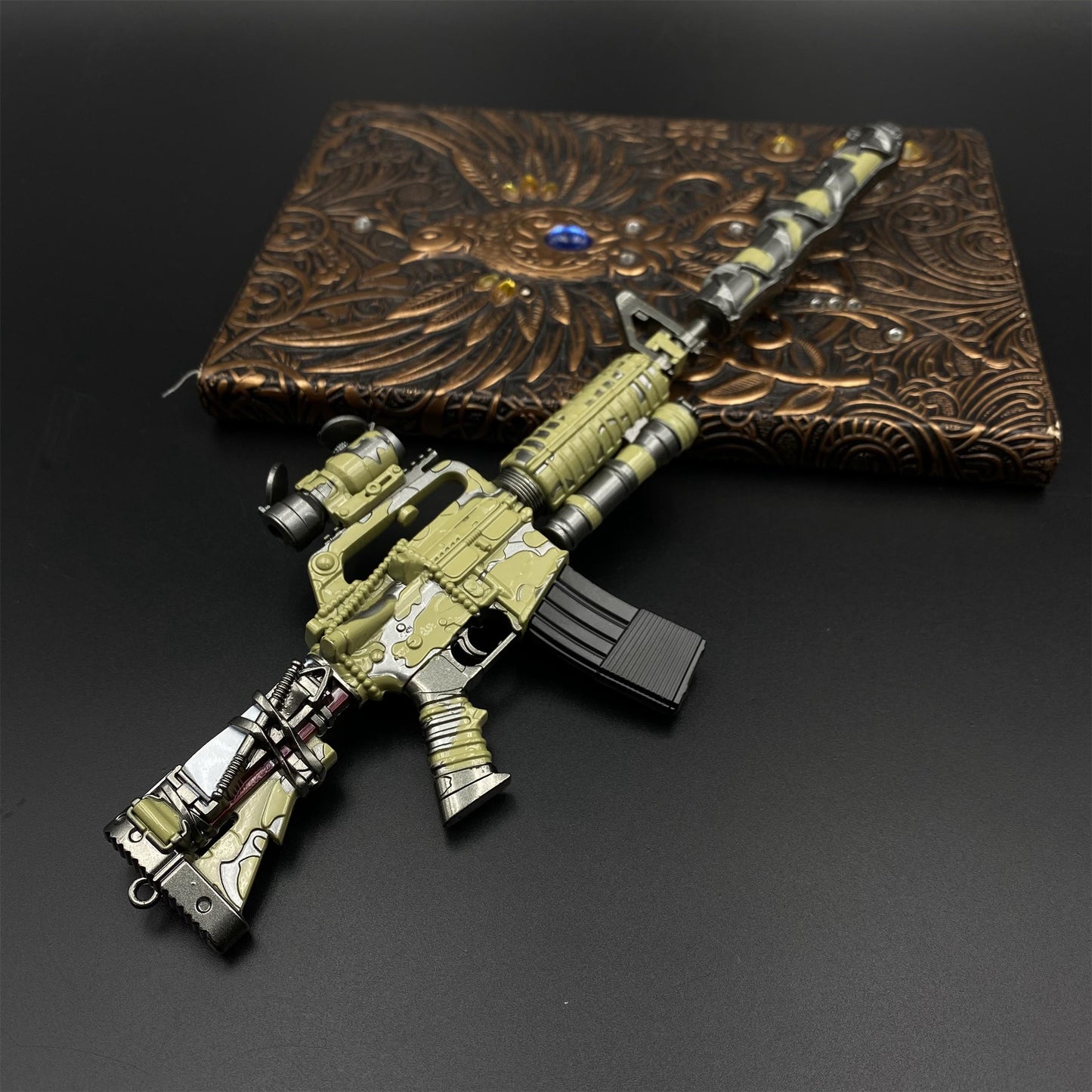 Delta Action CAR-15 Black Hawk Alloy Miniature Replica
