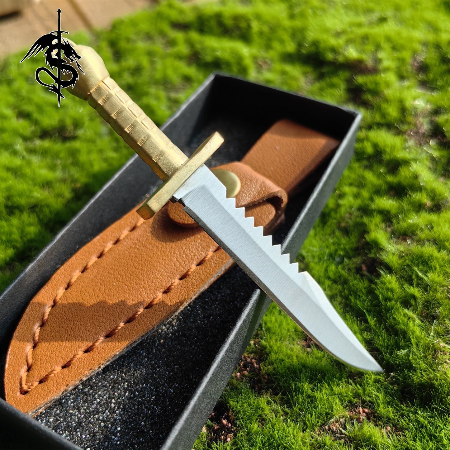 EDC Brass Handle Knife Out Tool Unboxing Knife