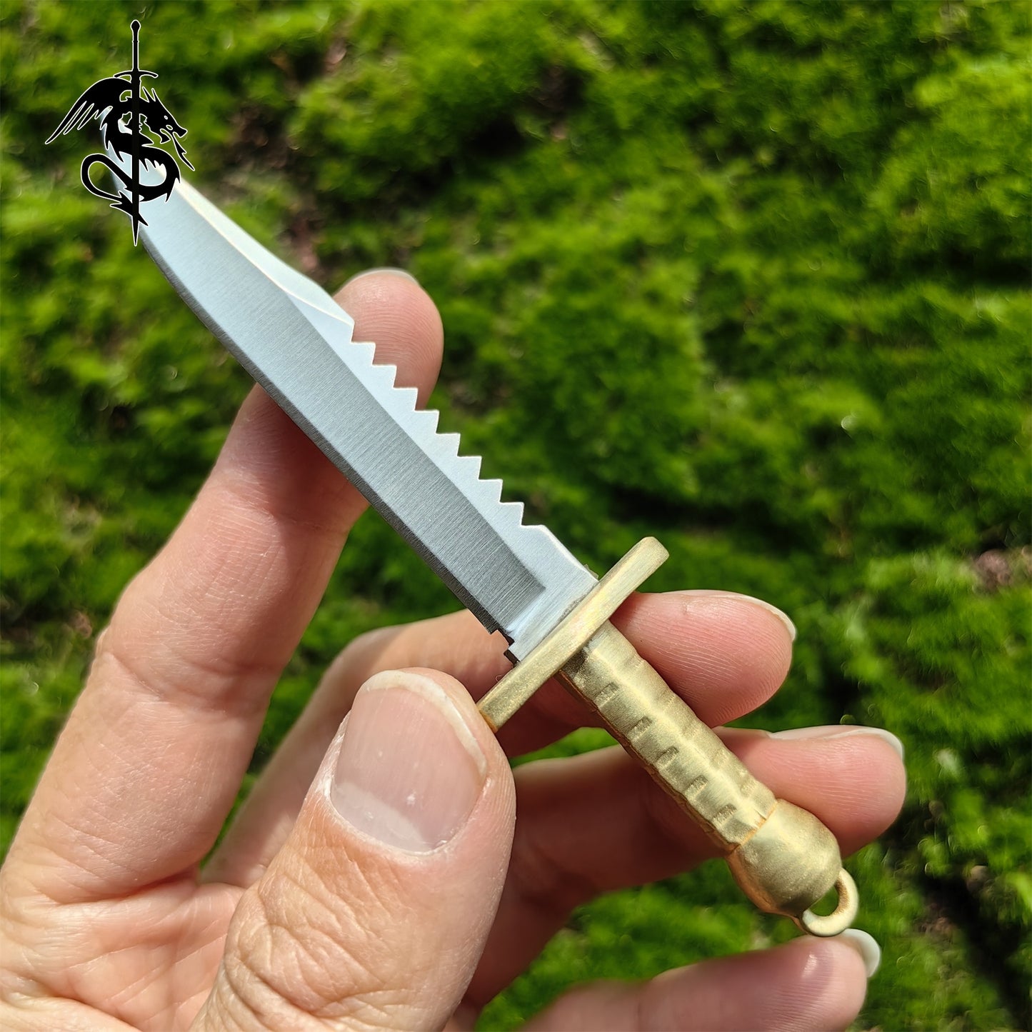 EDC Brass Handle Knife Out Tool Unboxing Knife