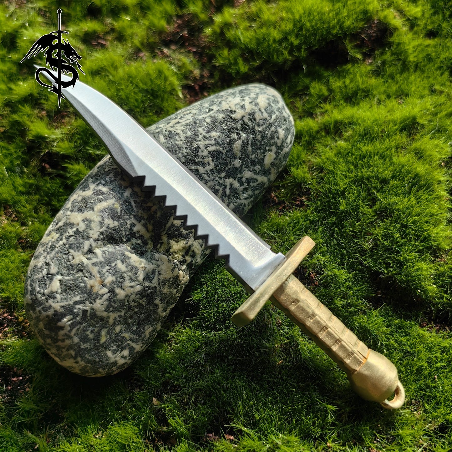 EDC Brass Handle Knife Out Tool Unboxing Knife