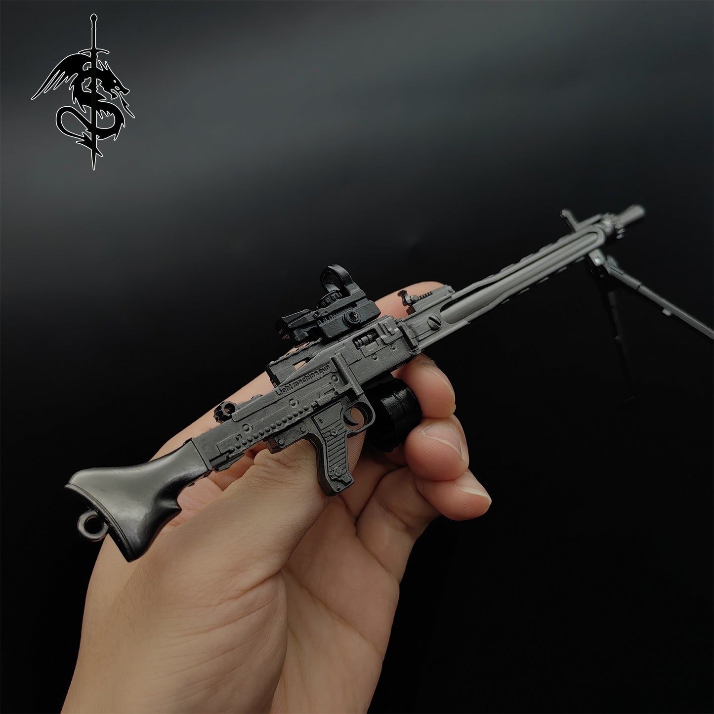 Metal MG 3 Machine Gun Miniature World War 2 Famous Gun Replica