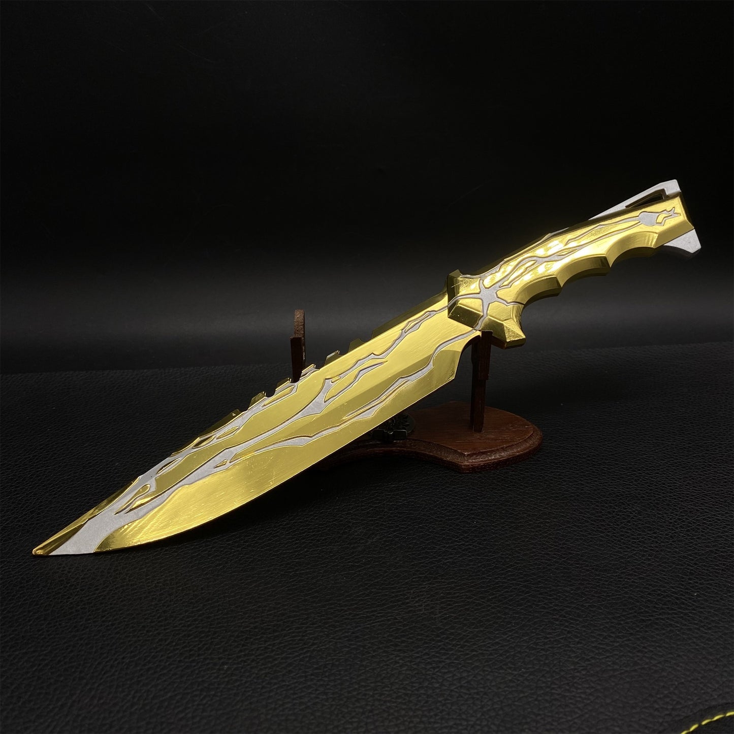Metal Golden Smite Knife Metal Melee Weapon Game Prop