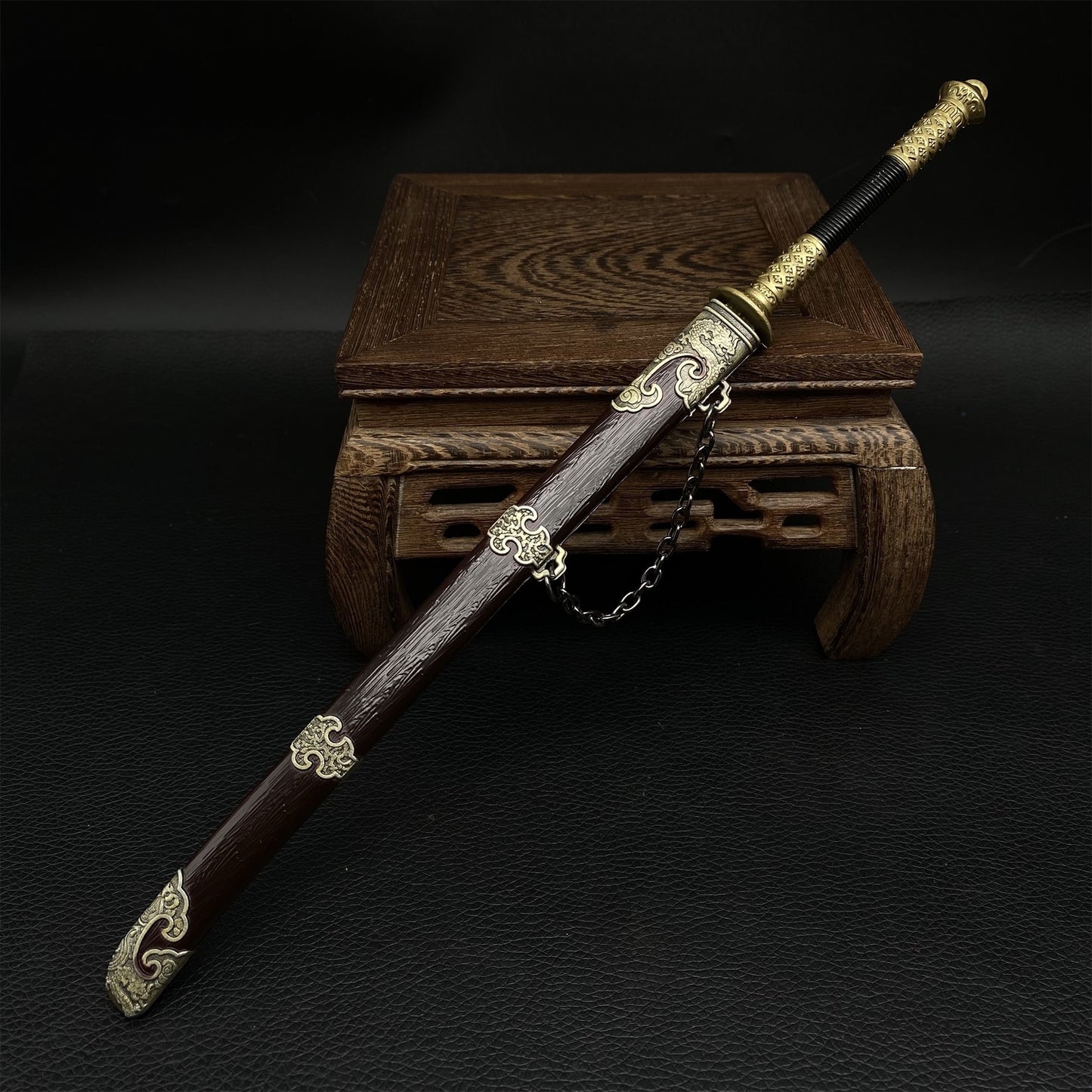 Ancient Chinese Miao Dao Warrior Anti Japanese Pirate Weapon11.4'' Metal Replica